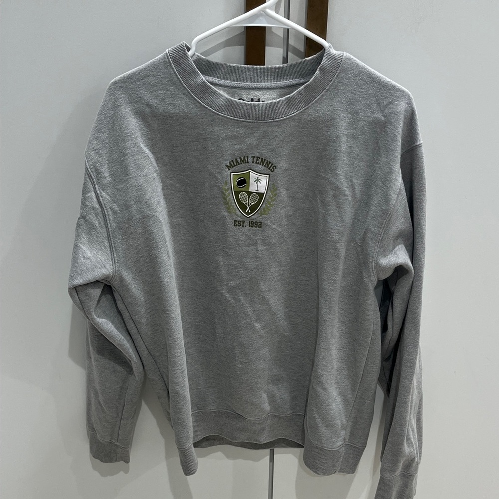Miami Tennis Gray Sweatshirt